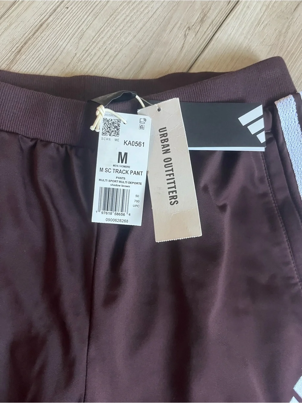 NWT Urban Outfitters Men’s Adidas Shadow Brown Sport Craft Track Pants